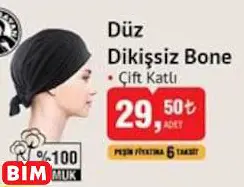 DÜZ DİKİŞSİZ BONE DÜZ DİKİŞSİZ BONE